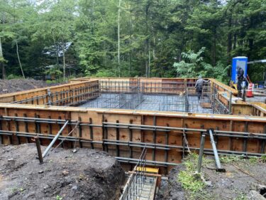 UA値0.2の別荘建築‥基礎配筋編
